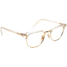 Ray-Ban Eyeglasses RB 5154 5762 Clubmaster Clear &amp; Gold Square Frame 51[... - $199.99