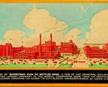 Vtg Postcard Bottling Plant of Budweiser King of Bottled Beer St. Louis MO - £12.58 GBP
