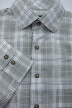 GORGEOUS Johnnie-O Top Shelf Green Plaid Long Sleeve Shirt M 15.5x34 - £36.07 GBP