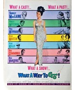 1964 What A Way To Go Maclaine Mitchum Newman Martin Vtg Movie Ad Magazi... - €9,35 EUR