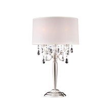 Ok Lighting OK-5109T Crystal Silver Table Lamp, 16" x 16" x 30" - $234.99