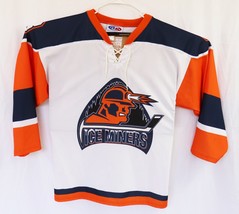 Athletic Knit PAHL Iceminers Home White Hockey Jersey Size LG - $39.59