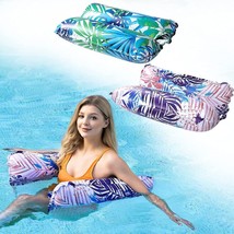 Pool Floats - Pool Floats Adult Size 2-Pack, 4-in-1 Pool Floaties   (Green-Pink) - £18.48 GBP
