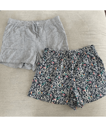 2 pair J Crew Loft Linen Blend Shorts Blue Stripe Bird M - €30,89 EUR
