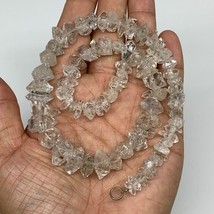 7-14mm, 76 Bds, 49g, Natural Terminated Diamond Quartz Beads Strand 16&quot;,... - £47.19 GBP