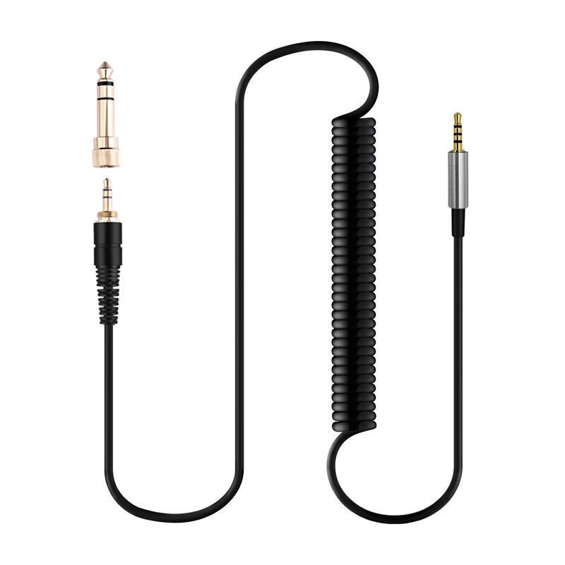Coiled Spring Audio Cable For SENNHEISER HD590 HD500A HD200 HD210 HD570  			