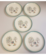 SET OF 5 Brock of California FOREVER YOURS PATTERN Dessert/Bread Plates ... - $22.99