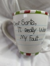 St Nicholas Square Dear Santa It Really Wasn&#39;t My Fault Coffee Tea Mug Cup 16oz - £14.23 GBP