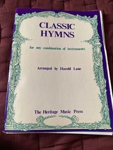 Classic Hymns For Any Combination Of Instruments, Harold Lane ,1976 - £25.38 GBP