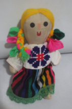 Mexican Rag Doll 8 inches tall 1980&#39;s - £5.33 GBP