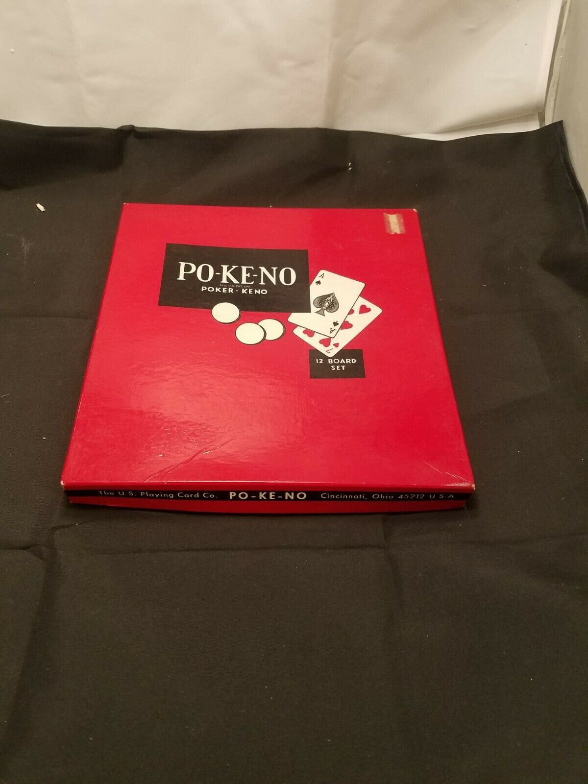 Vintage POKENO PO-KE-NO US Playing Card Game with 12 Boards & Chips Complete - $11.11