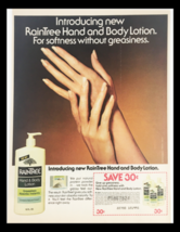 1982 Raintree Hand &amp; Body Lotion Circular Coupon Advertisement - £15.01 GBP