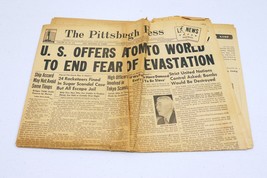 ORIGINAL Vintage June 14 1946 WWII Pittsburgh Press Newspaper - $29.69