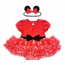 Disney Red Minnie Mouse Costume Bodysuit for Baby, Size 12-18 Months - £23.52 GBP