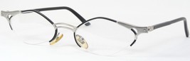 Vintage Le Clou De Filou 1121 1 Silver Black Unique Rare Eyeglasses 51-18-140mm - £85.65 GBP