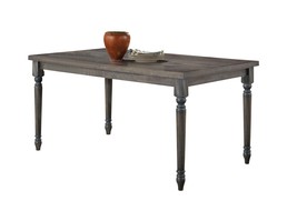 Weathered Grey Turned Leg Dining Table - £312.10 GBP