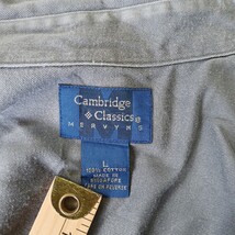 Cambridge Classics Mervyns Men's Gray Cotton Long Sleeve Denim Shirt Size Large image 3