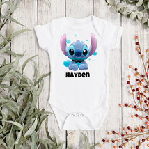 DISNEY STITCH Personalised Baby Vest - Disney BabyGrow - Lilo &amp; Stitch S... - $10.74