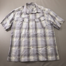 Phat Farm Hip Hop Button Up Shirt Mens XL Gray White Plaid 90s - £17.78 GBP
