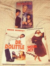 Lot Of 3 Vhs Movies Sister Act, Mrs. Doubtfire, Dr.Dolittle - £2.30 GBP