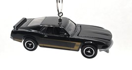 1969 Ford Mustang Boss 302 Black Christmas Ornament - $37.24