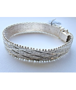 MILOR 925 STERLING SILVER ITALIAN BLING BRACELET 6.5 inch 21.4 g - $1,782.46 MXN