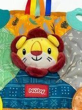Nuby Plush Lion Teether Sensory Crib Toy Squeaker Colorful Baby Lovey - $10.65
