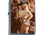 Pin Up Cowgirls D1 Flip Top Dual Torch Lighter Wind Resistant - £13.19 GBP