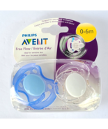 Philips Avent Orthodontic Baby Pacifiers 0-6 Months New 2 Pack Free Air ... - £11.83 GBP