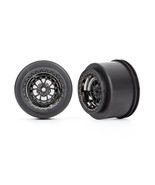 Traxxas 9473X Black Chrome Weld Wheels rear drag slash - $32.00