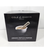 Cole &amp; Mason England Ceramic Pestle Mortar 14cm 5.5&quot; UNUSED in OPEN BOX - $367.24 MXN