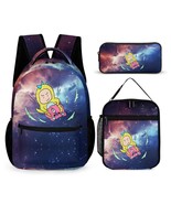 Mondxflaur Cartoon Backpacks for School Kids Lunch Bag and Pencil Cases Set - $64.47 CAD