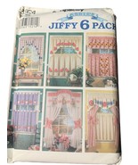 Simplicity 8924 Jiffy 6 Pack Window Curtain Pattern Uncut - $11.57