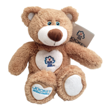 Adoption Bear 12&quot; Brown Plush Stuffed Jockey Being Family Logos 2016 Canada - £12.86 GBP