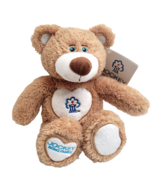 Adoption Bear 12&quot; Brown Plush Stuffed Jockey Being Family Logos 2016 Canada - £12.61 GBP