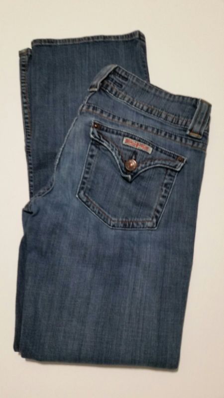 Hudson Womens Size 29 Jeans Boot Cut Blue Medium wash Flap Pocket A192 - $30.07
