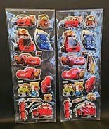 World Of Cars Puffy Sticker Sheets Lot of 2 Vintage 90&#39;s Transportation ... - $465.10 MXN
