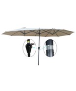 Extra Large Patio Umbrella: 15x9ft Double-Sided - $161.99