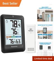 High Accuracy Wireless Thermometer &amp; Comfort Indicator for Indoor Outdoo... - $44.50