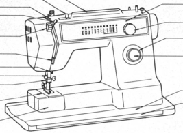 La-Belle II Nelco 645F manual sewing machine Enlarged Hard Copy - $12.99