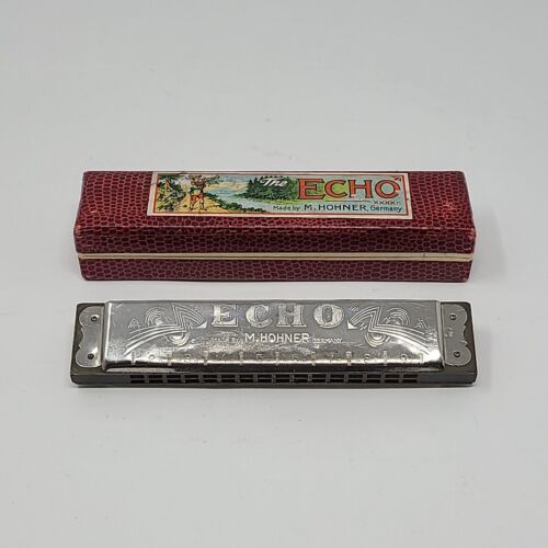 Primary image for Vtg Echo Harmonica M. Hohner THE ECHO Original Box Germany Key of C