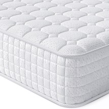 Vesgantti Full Mattress 10 Inch Innerspring Multilayer Hybrid Full, White - £281.55 GBP