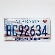 United States Alabama God Bless America Passenger License Plate BC92634 - £11.82 GBP