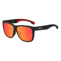 Hugo Boss Boss 1453/F/S PGC/UZ Matte Black/Orange/Orange Mirror 61-14-145 Sun... - £41.87 GBP