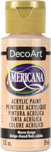 Americana Acrylic Paint 2Oz-Warm Beige - £5.21 GBP