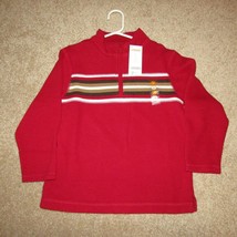 Boys Gymboree red brown tan ribbed knit shirt sweatshirt sweater NWT holiday 5 - £10.89 GBP