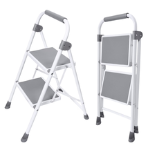 2-Step Folding Step Stool for Adults - 330 Lbs Capacity, Sturdy Steel Fr... - $957.43 MXN