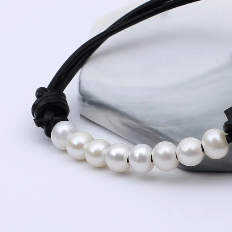 Adjustable size simple chic high quality natural white oyster pearl real... - £35.56 GBP+