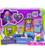 Barbie Extra Pets &amp; Minis Playset with Exclusive Doll, 2 Puppies &amp; Acces... - £34.95 GBP