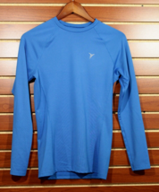 Men&#39;s Long Sleeve Heavy Compression Shirt Crew Neck Old Navy Active Blue... - £14.01 GBP